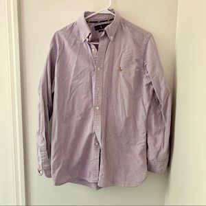 Ralph Lauren Button Up Shirt Purple medium
